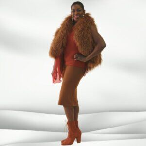 CHESTNUT MOGOLIAN VEST